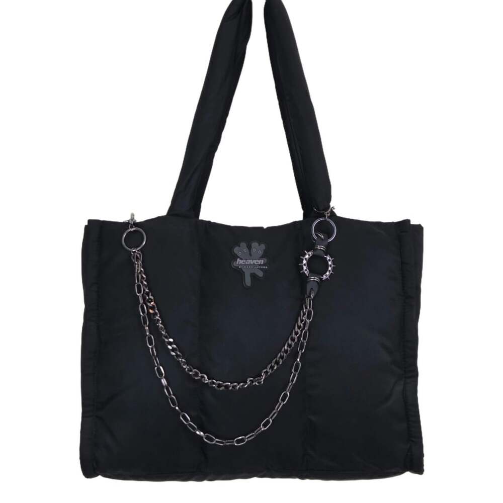 Heaven By Marc Jacobs Black Nylon Puffer Tote Shoulder Bag